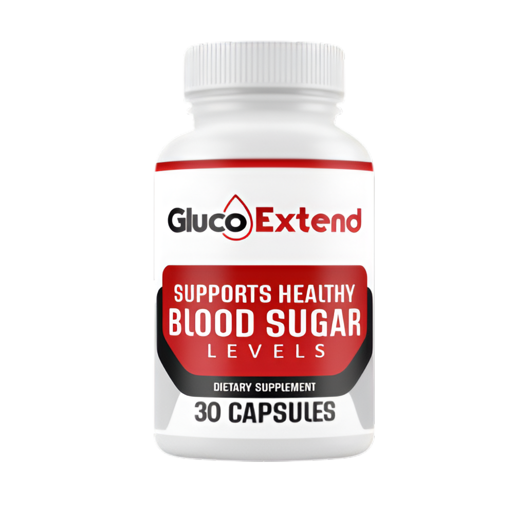 Gluco Extend blood-sugar supplement bottle
