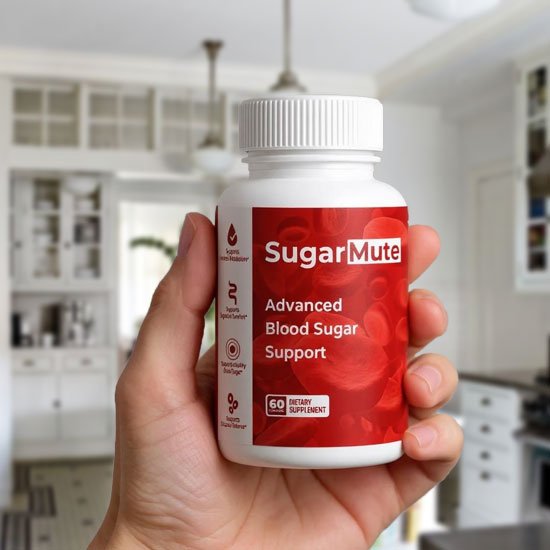 SugarMute blood-sugar supplement bottle